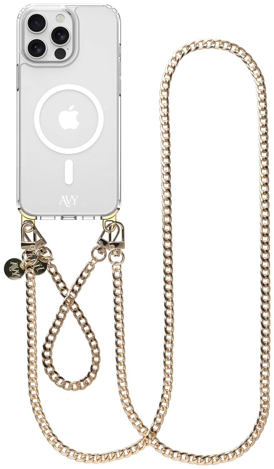 AVY Apple iPhone 13 Pro Hoesje met Koord & MagSafe Set Aurum Lien afbeelding 1