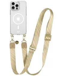 AVY Apple iPhone 13 Pro Hoesje met Koord & MagSafe 130CM Aurum Gold afbeelding