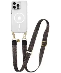 AVY Apple iPhone 13 Pro Hoesje met Koord & MagSafe 130CM Panthera Chic afbeelding