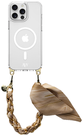 AVY Apple iPhone 13 Pro Hoesje met Koord & MagSafe 32CM Aurum Gold