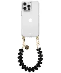 AVY Apple iPhone 13 Pro Hoesje Met Koord 30CM Cupid Black afbeelding