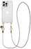 AVY Apple iPhone 13 Pro Hoesje Met Koord 120CM Silver Spark Long afbeelding 1