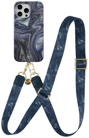 AVY Apple iPhone 13 Pro MagSafe Hoesje met Koord 130CM Obscura Blue