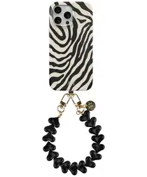 AVY Apple iPhone 13 Pro MagSafe Hoesje met Koord 30CM Zebra Hearts afbeelding