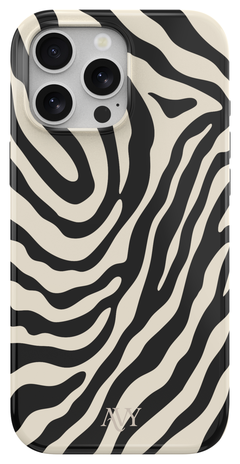 AVY Apple iPhone 13 Pro MagSafe Hoesje met Koord 30CM Zebra Hearts afbeelding 12