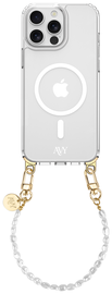 AVY Apple iPhone 13 Pro Max Hoesje met Koord & MagSafe 30CM Perla Chic