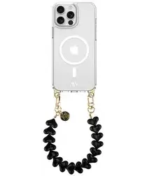 AVY Apple iPhone 13 Pro Max Hoesje met Koord & MagSafe 30CM Cupid Black afbeelding