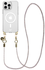 AVY Apple iPhone 13 Pro Max Hoesje met Koord & MagSafe 120CM Silver Spark Long afbeelding 1