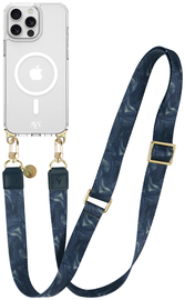 AVY Apple iPhone 13 Pro Max Hoesje met Koord & MagSafe 130CM Obscura Blue