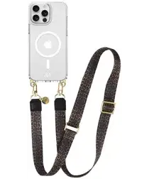 AVY Apple iPhone 13 Pro Max Hoesje met Koord & MagSafe 130CM Panthera Chic afbeelding