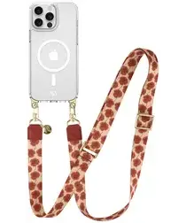 AVY Apple iPhone 13 Pro Max Hoesje met Koord & MagSafe 130CM Botanique Roses afbeelding