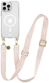 AVY Apple iPhone 13 Pro Max Hoesje met Koord & MagSafe 130CM Cupid Blush