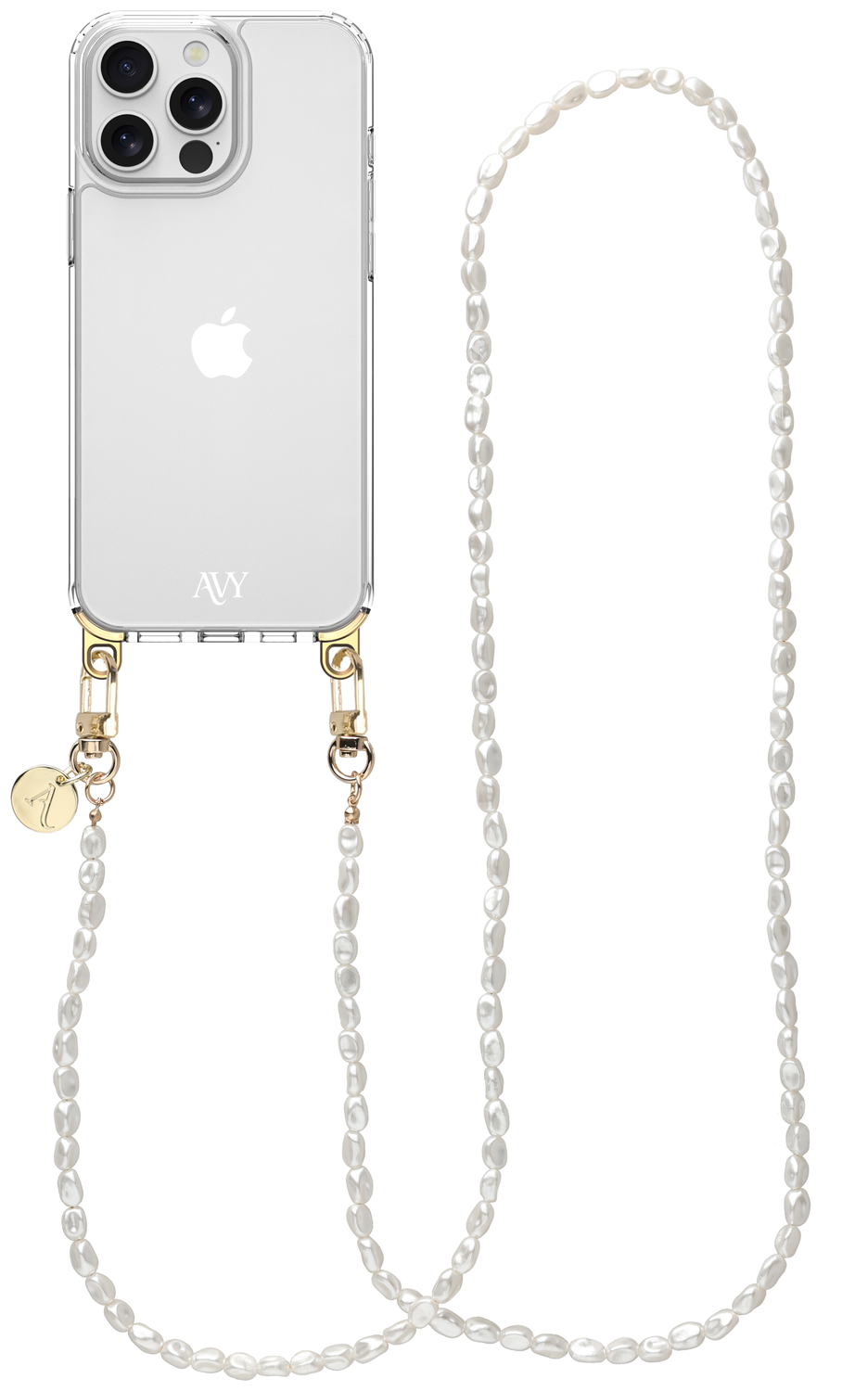 AVY Apple iPhone 13 Pro Max Hoesje Met Koord 120CM Perla Chic Long afbeelding 1