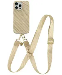 AVY Apple iPhone 13 Pro Max MagSafe Hoesje met Koord 130CM Aurum Gold afbeelding