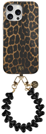 AVY Apple iPhone 13 Pro Max MagSafe Hoesje met Koord 30CM Panther Hearts