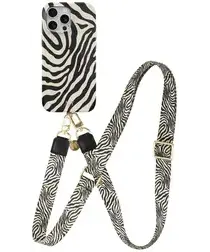 AVY Apple iPhone 13 Pro Max MagSafe Hoesje met Koord 130CM Serengeti Zebra afbeelding