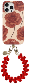 AVY Apple iPhone 13 Pro Max MagSafe Hoesje met Koord 30CM Hearts & Roses