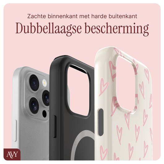 AVY Apple iPhone 13 Pro Max MagSafe Hoesje met Koord 30CM Lovely Hearts afbeelding 8