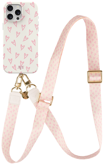 AVY Apple iPhone 13 Pro Max MagSafe Hoesje met Koord 130CM Cupid Blush afbeelding 1