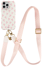 AVY Apple iPhone 13 Pro Max MagSafe Hoesje met Koord 130CM Cupid Blush