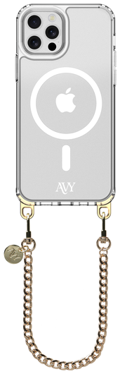AVY Apple iPhone 12 Pro Max Hoesje met Koord & MagSafe 30CM Aurum Lien afbeelding 1