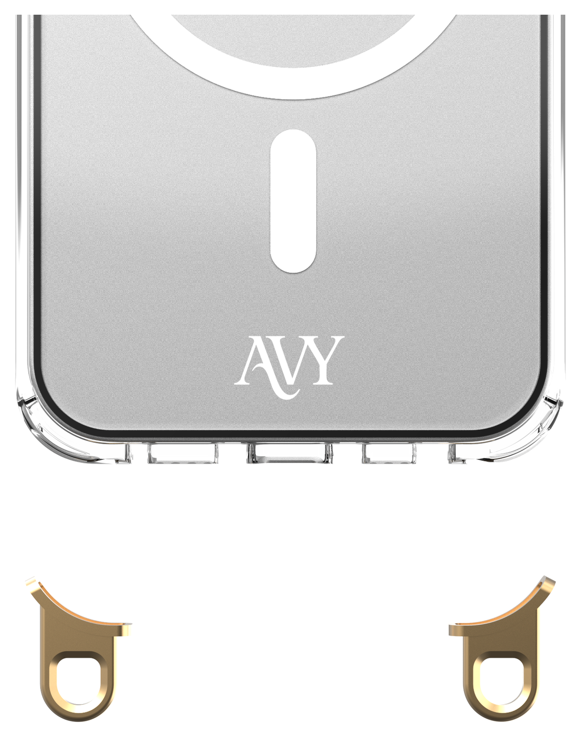 AVY Apple iPhone 12 Pro Max Hoesje met Koord & MagSafe 30CM Cupid Black afbeelding 12
