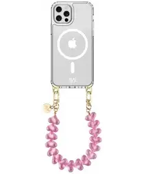 AVY Apple iPhone 12 Pro Max Hoesje met Koord & MagSafe 30CM Cupid Clear Pink afbeelding