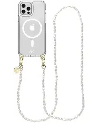 AVY Apple iPhone 12 Pro Max Hoesje met Koord & MagSafe 120CM Perla Chic Long afbeelding