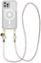 AVY Apple iPhone 12 Pro Max Hoesje met Koord & MagSafe 120CM Silver Spark Long afbeelding 1