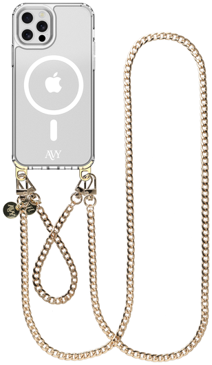 AVY Apple iPhone 12 Pro Max Hoesje met Koord & MagSafe Set Aurum Lien afbeelding 1