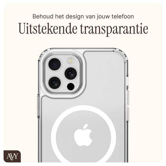 AVY Apple iPhone 12 Pro Max Hoesje met Koord & MagSafe Set Pearl & Rope Burgundy afbeelding 7