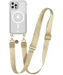 AVY Apple iPhone 12 Pro Max Hoesje met Koord & MagSafe 130CM Aurum Gold afbeelding