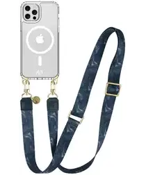 AVY Apple iPhone 12 Pro Max Hoesje met Koord & MagSafe 130CM Obscura Blue afbeelding