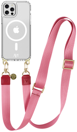 AVY Apple iPhone 12 Pro Max Hoesje met Koord & MagSafe 130CM Linea Sol