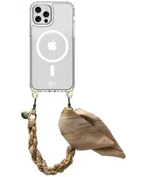 AVY Apple iPhone 12 Pro Max Hoesje met Koord & MagSafe 32CM Aurum Gold afbeelding