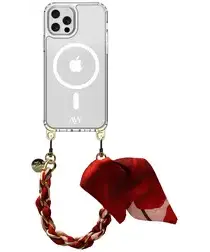 AVY Apple iPhone 12 Pro Max Hoesje met Koord & MagSafe 32CM Botanique Roses afbeelding