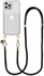 AVY Apple iPhone 12 Pro Max Hoesje Met Koord 130CM Tressé Black