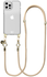 AVY Apple iPhone 12 Pro Max Hoesje Met Koord 130CM Tressé Beige