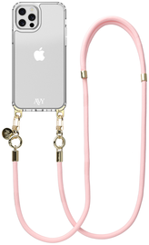 AVY Apple iPhone 12 Pro Max Hoesje Met Koord 130CM Tressé Pink