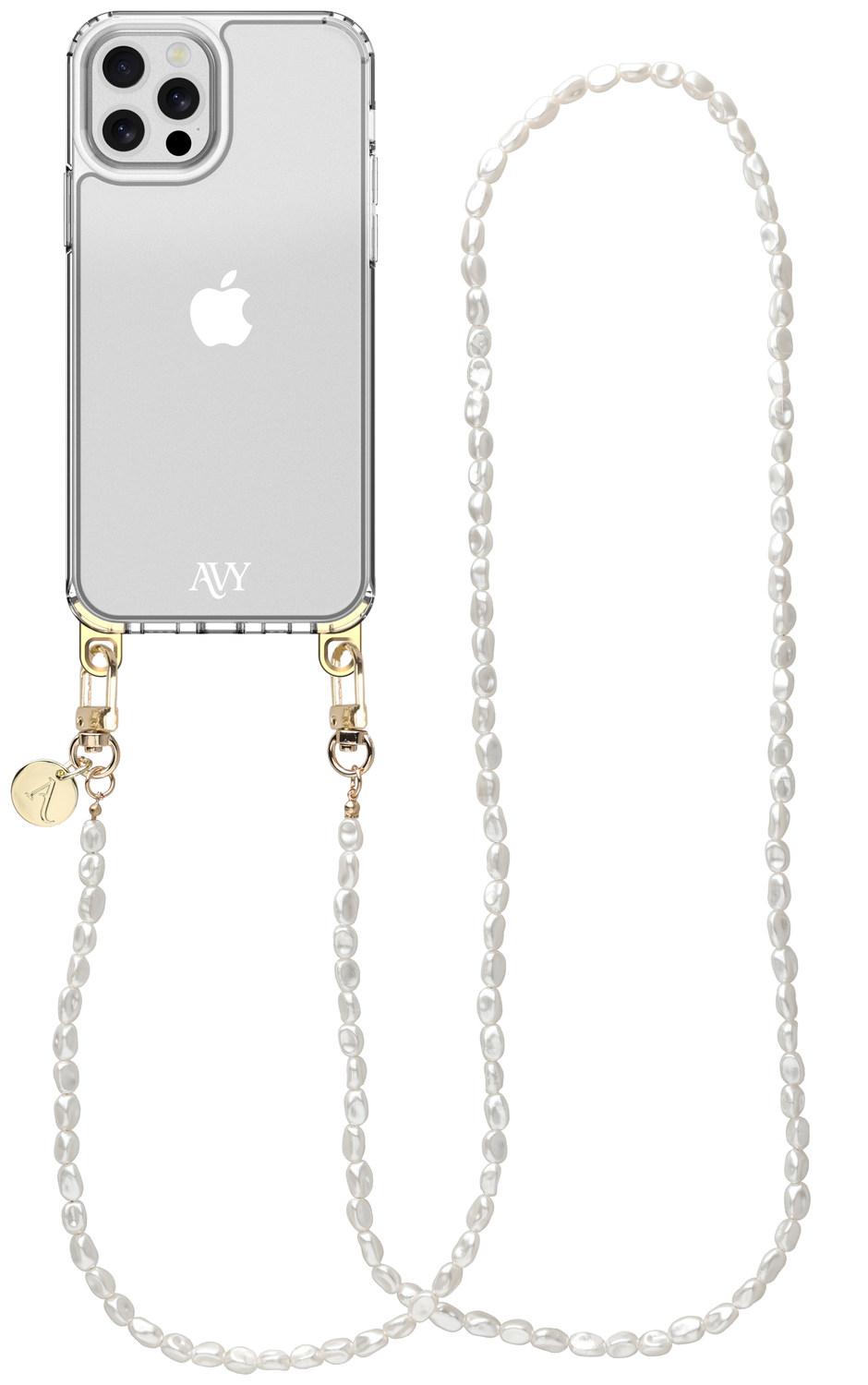 AVY Apple iPhone 12 Pro Max Hoesje Met Koord 120CM Perla Chic Long afbeelding 1