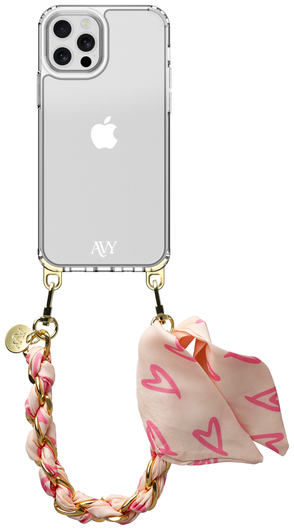 AVY Apple iPhone 12 Pro Max Hoesje Met Koord 32CM Cupid Blush afbeelding 1
