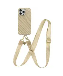 AVY Apple iPhone 12 Pro Max MagSafe Hoesje met Koord 130CM Aurum Gold afbeelding