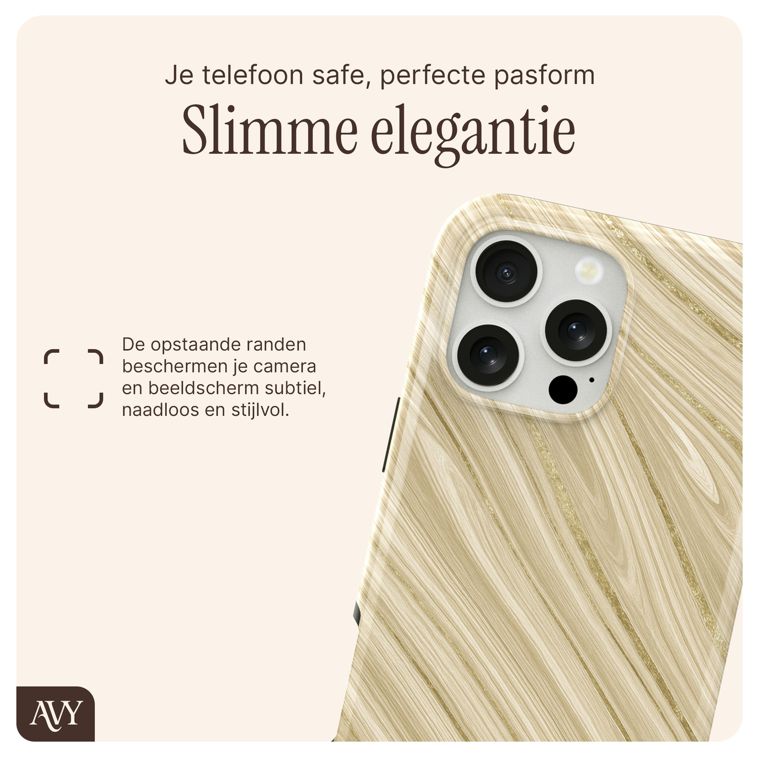AVY Apple iPhone 12 Pro Max MagSafe Hoesje met Koord 130CM Aurum Gold afbeelding 6