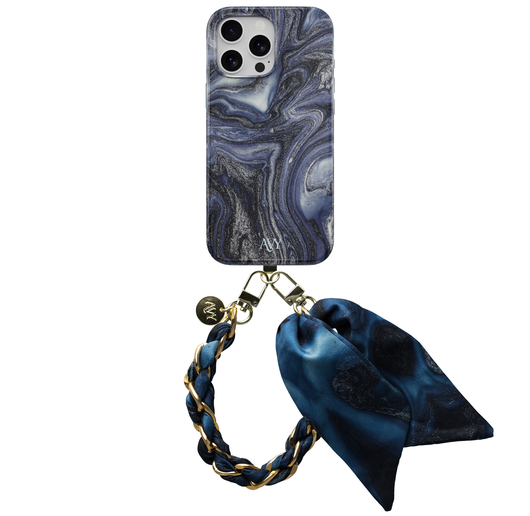AVY Apple iPhone 12 Pro Max MagSafe Hoesje met Koord 32CM Obscura Blue afbeelding 1
