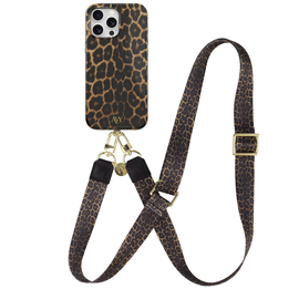 AVY Apple iPhone 12 Pro Max MagSafe Hoesje met Koord 130CM Panthera Chic