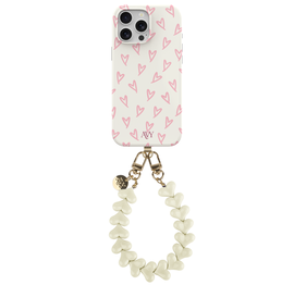 AVY Apple iPhone 12 Pro Max MagSafe Hoesje met Koord 30CM Lovely Hearts afbeelding