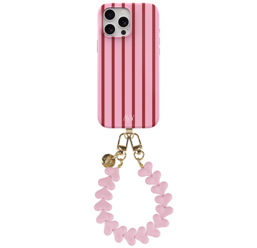 AVY Apple iPhone 12 Pro Max MagSafe Hoesje met Koord 30CM Linea Hearts afbeelding 1
