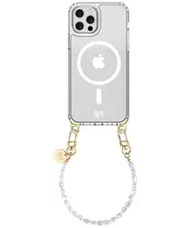 AVY Apple iPhone 12 / 12 Pro Hoesje met Koord & MagSafe 30CM Perla Chic afbeelding