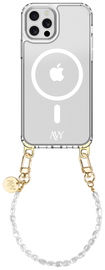 AVY Apple iPhone 12 / 12 Pro Hoesje met Koord & MagSafe 30CM Perla Chic
