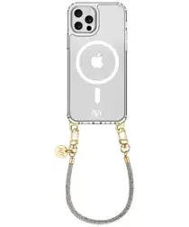 AVY Apple iPhone 12 / 12 Pro Hoesje met Koord & MagSafe 30CM Silver Spark afbeelding